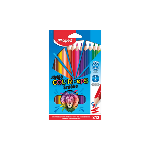 LAPICES DE COLORES COLOR"PEPS STRONG JUMBO CARDBOARD BOX X12