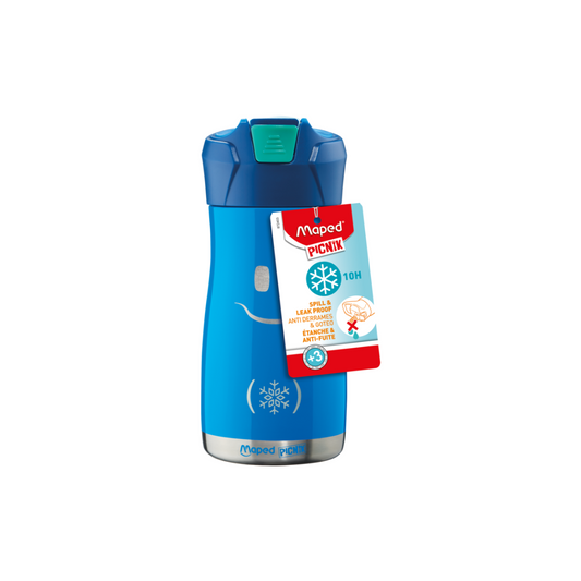 TERMOS AISLADA PARA NIÑOS 350ML AZUL