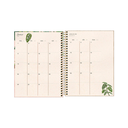 AGENDA DIARIA EN ESPIRAL 2024 PLANNER NATURALI M7