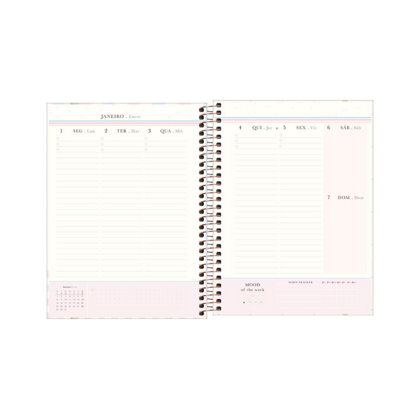 AGENDA DAIRIA EN ESPIRAL 2024 PLANNER SOHO M7