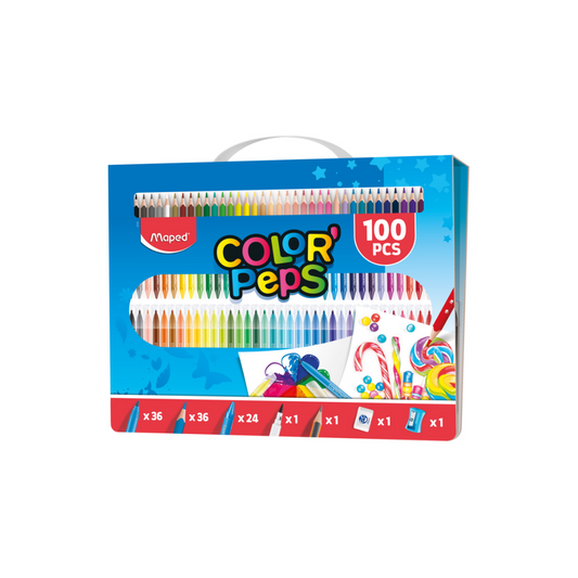 JUEGO LAPICES DE COLORES COLORPEPPS 100/1 ESTUCHE