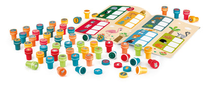 JUEGOS CREATIVOS, SELLOS ALFABETO Y ANIMALES