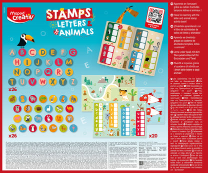 JUEGOS CREATIVOS, SELLOS ALFABETO Y ANIMALES