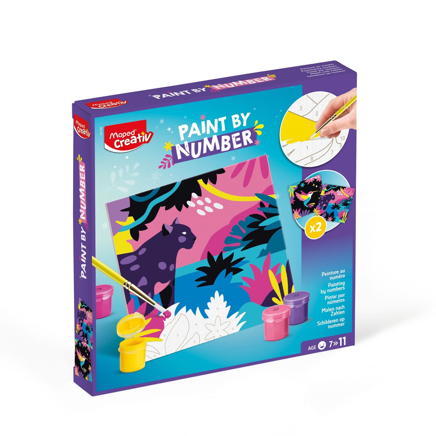 JUEGOS CREATIVOS, MAGIC PAINT E Y NUMBER LEOPARD/BIRD