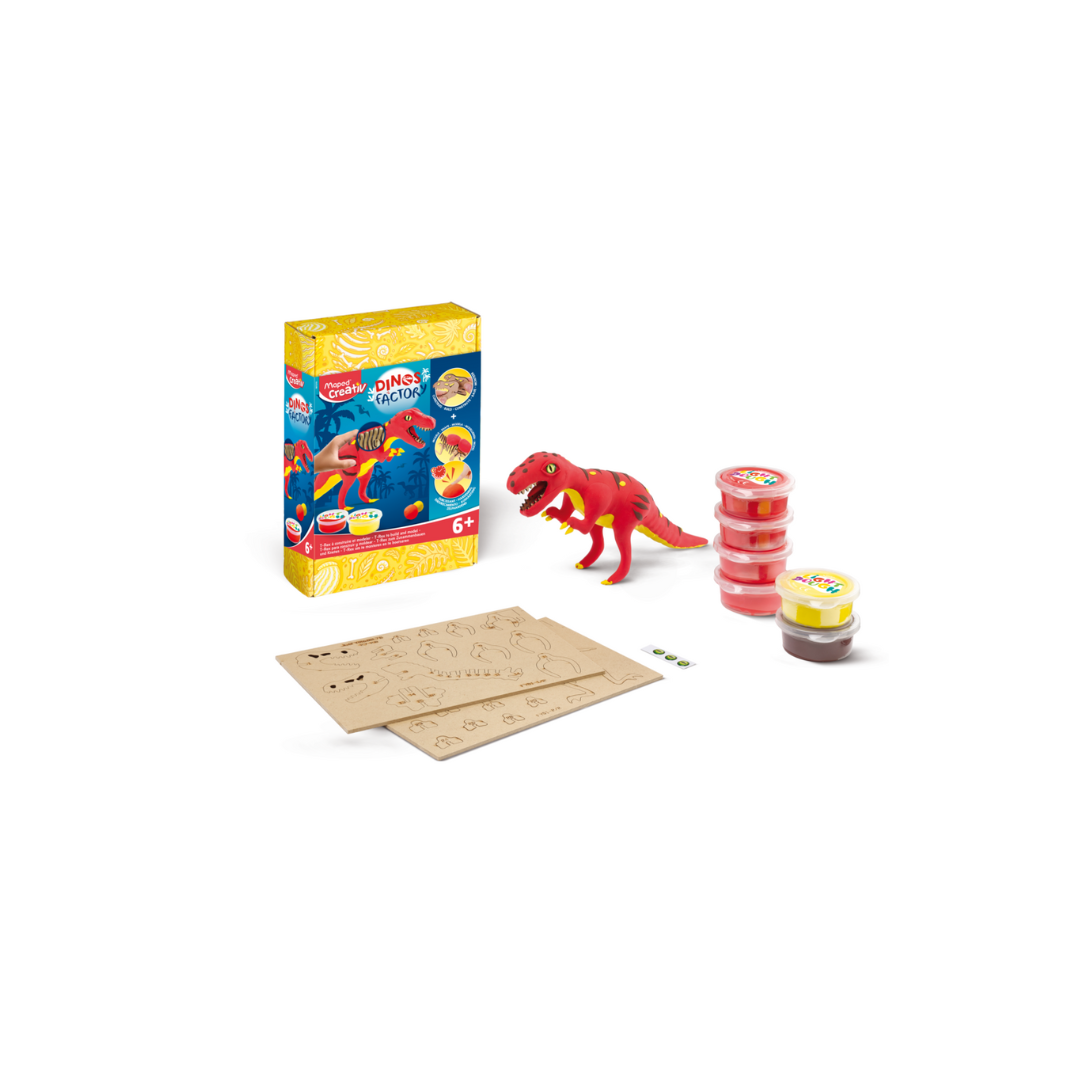 JUEGOS CREATIVOS, DINOS FACTORY-TREX-
