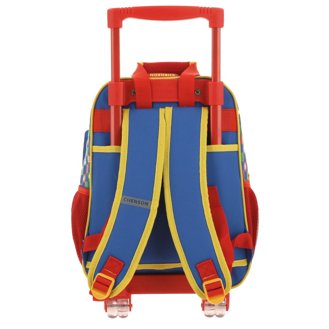 MOCHILA CON RUEDAS MEDIANA AZUL MARIO BROS ARMIN XXIV