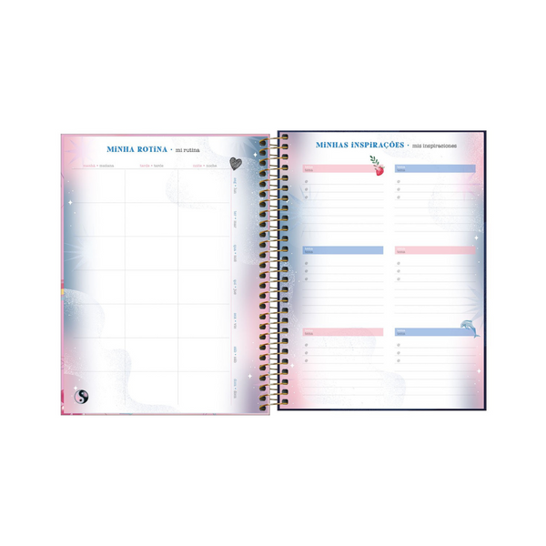 AGENDA DIARIA EN ESPIRAL 2024 PLANNER CAPRICHO M7