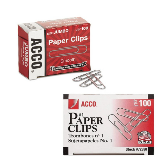 JUEGO DE CLIPS #1 MULTIPACK (Jumbo/Pequeno) 6/1