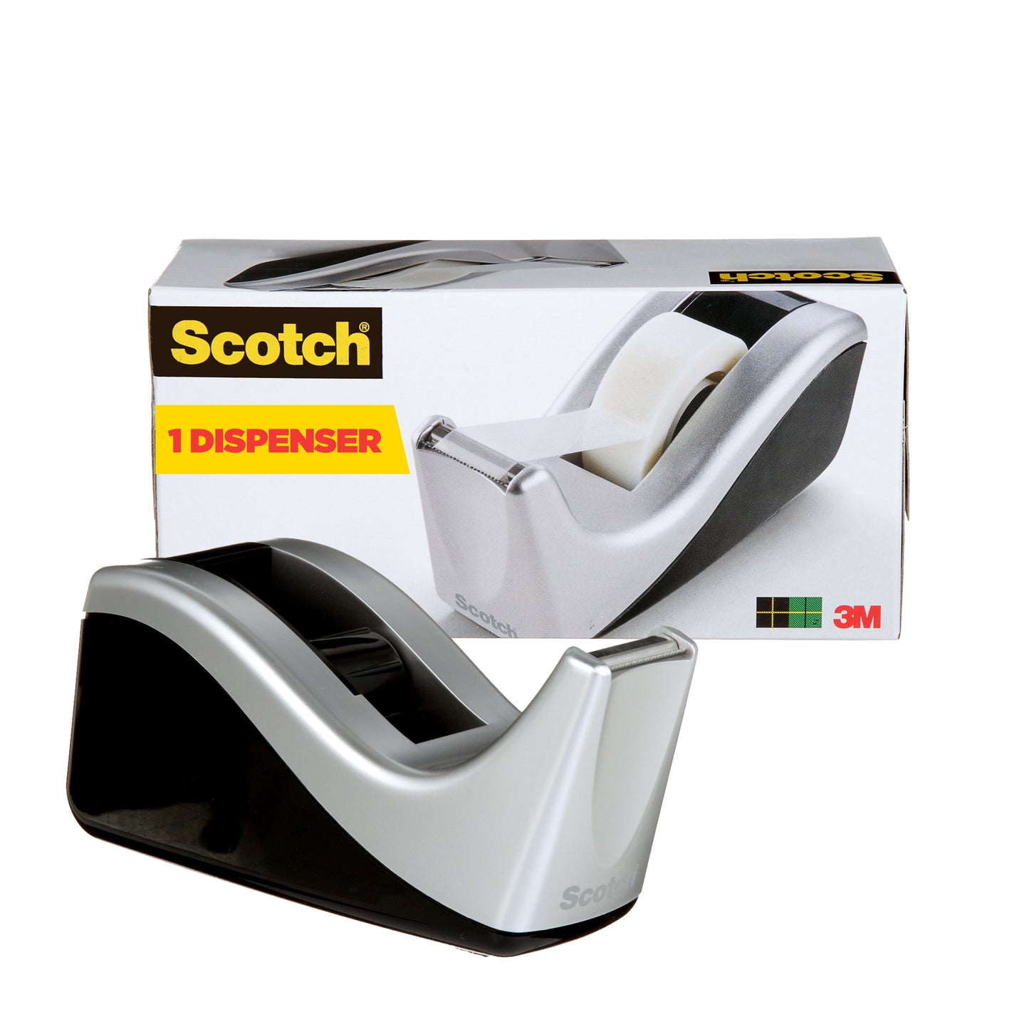 DISPENSADOR P/CINTAS NEGRO / GRIS