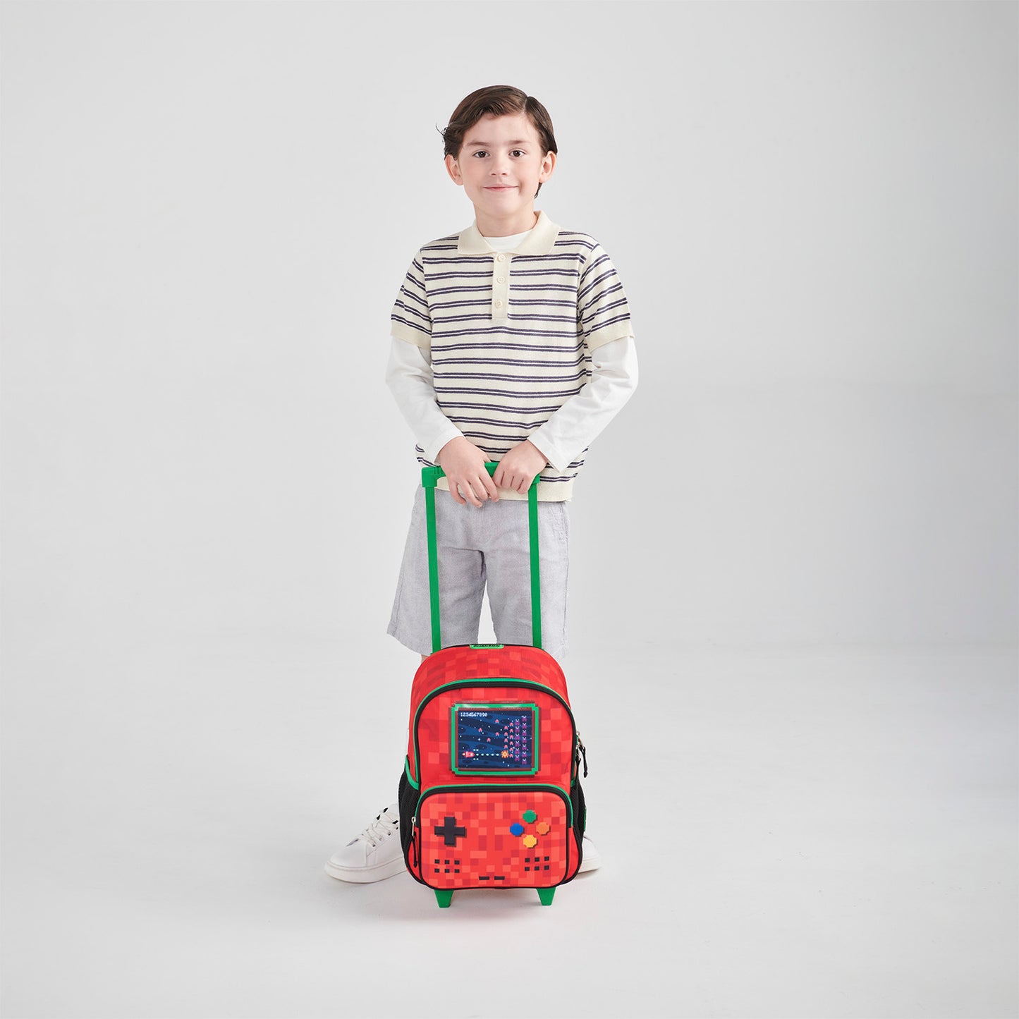 MOCHILA C/RUEDA CHENSON PEQ. ORIGINAL GALAGA ROJO XXV