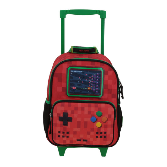 MOCHILA C/RUEDA CHENSON PEQ. ORIGINAL GALAGA ROJO XXV