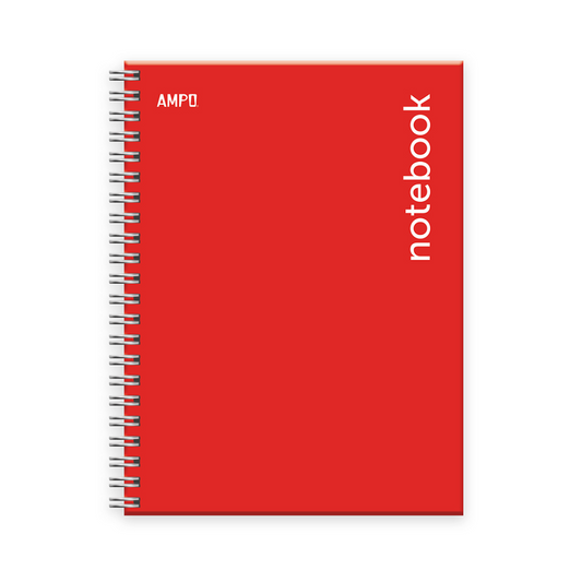 CUADERNO EN ESP. (8.5 x 11) TD 100H ROJO