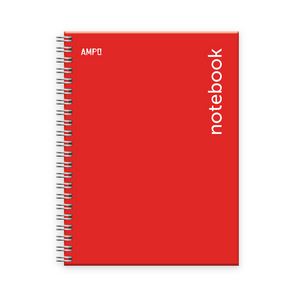 CUADERNO EN ESP. (8.5 x 11) TD 100H ROJO