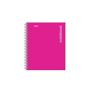 CUADERNO EN ESP. (4 X 5.5) TD 100H ROSA FUSCIA