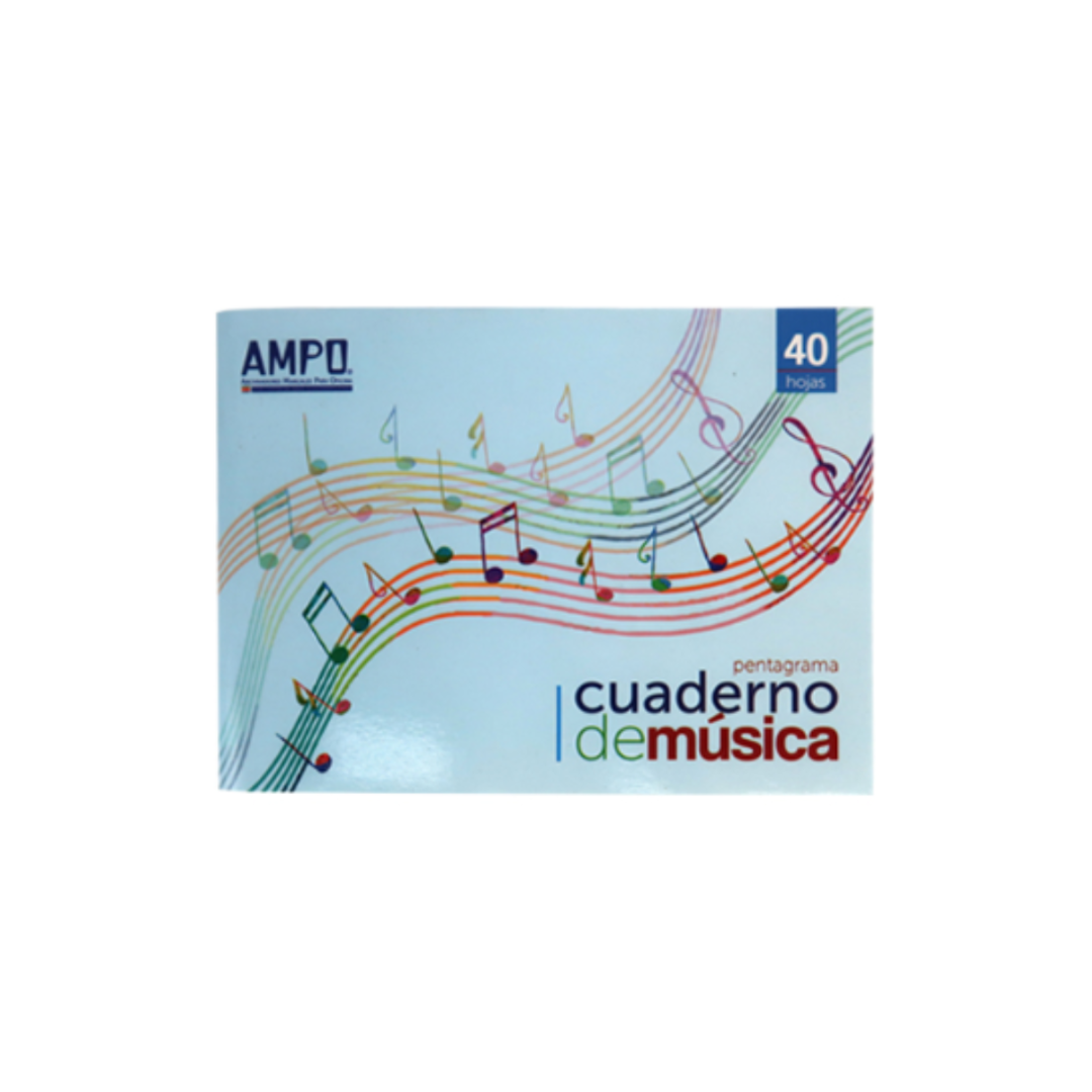 CUADERNO DE MUSICA 40 HOJAS (Pentagramada)