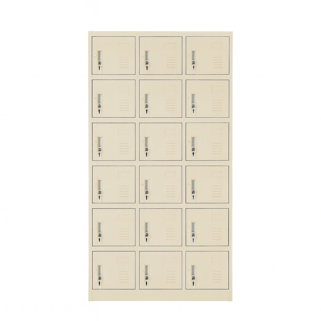 LOCKER FAMILIA SATURNO C/LLAVE C/18 P. (35X73X15.5) CREMA