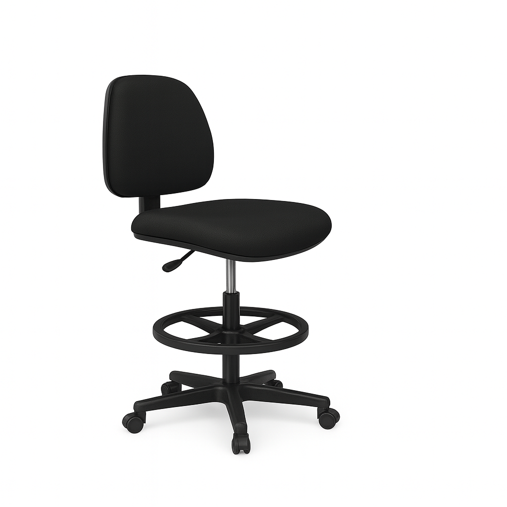 SILLA P/CAJERAS T/TABURETE S/BRAZO LUNA NEGRA