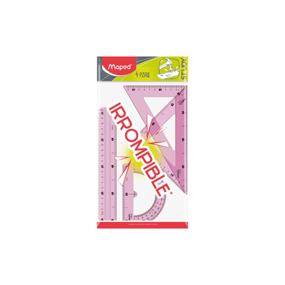 JUEGO DE REGLAS 20CM/8IN 4P STUDY IRROMPIBLE