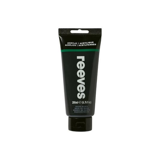 ACRILICA (200 ML) MARS BLACK PAQ. 3