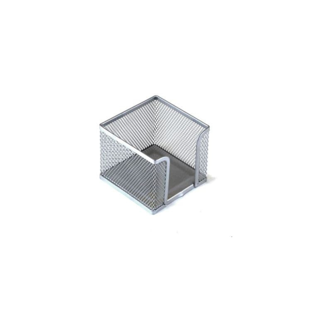 PORTANOTAS DE METAL PLATEADO