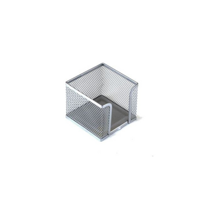 PORTANOTAS DE METAL PLATEADO