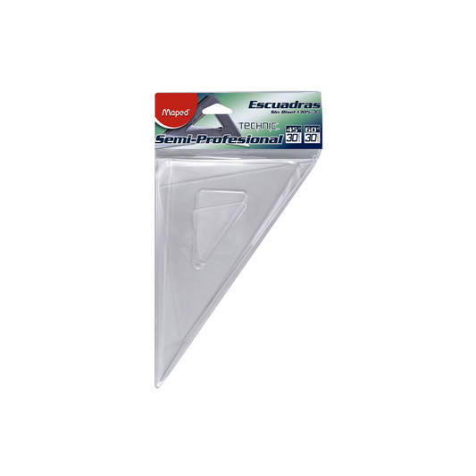 JUEGOS DE CARTABONES SEMI-PROF TRANSPARENTE SB/SG 30CM