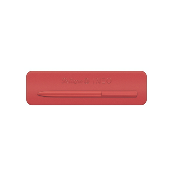 BOLIGRAFOS INEO ROJO FIERY  CAJA METALICA