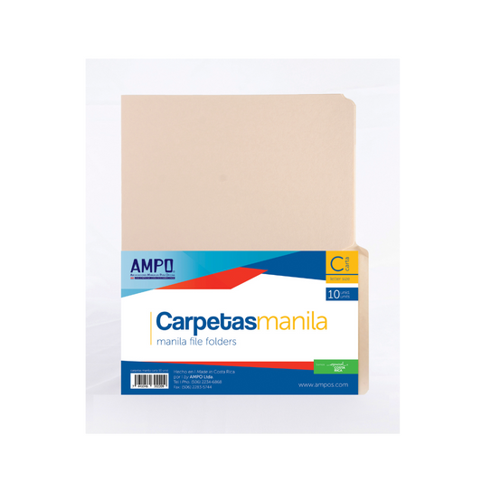 FOLDERS MANILA (8.5 X 11)   10/1 ampo UNIDAD 1