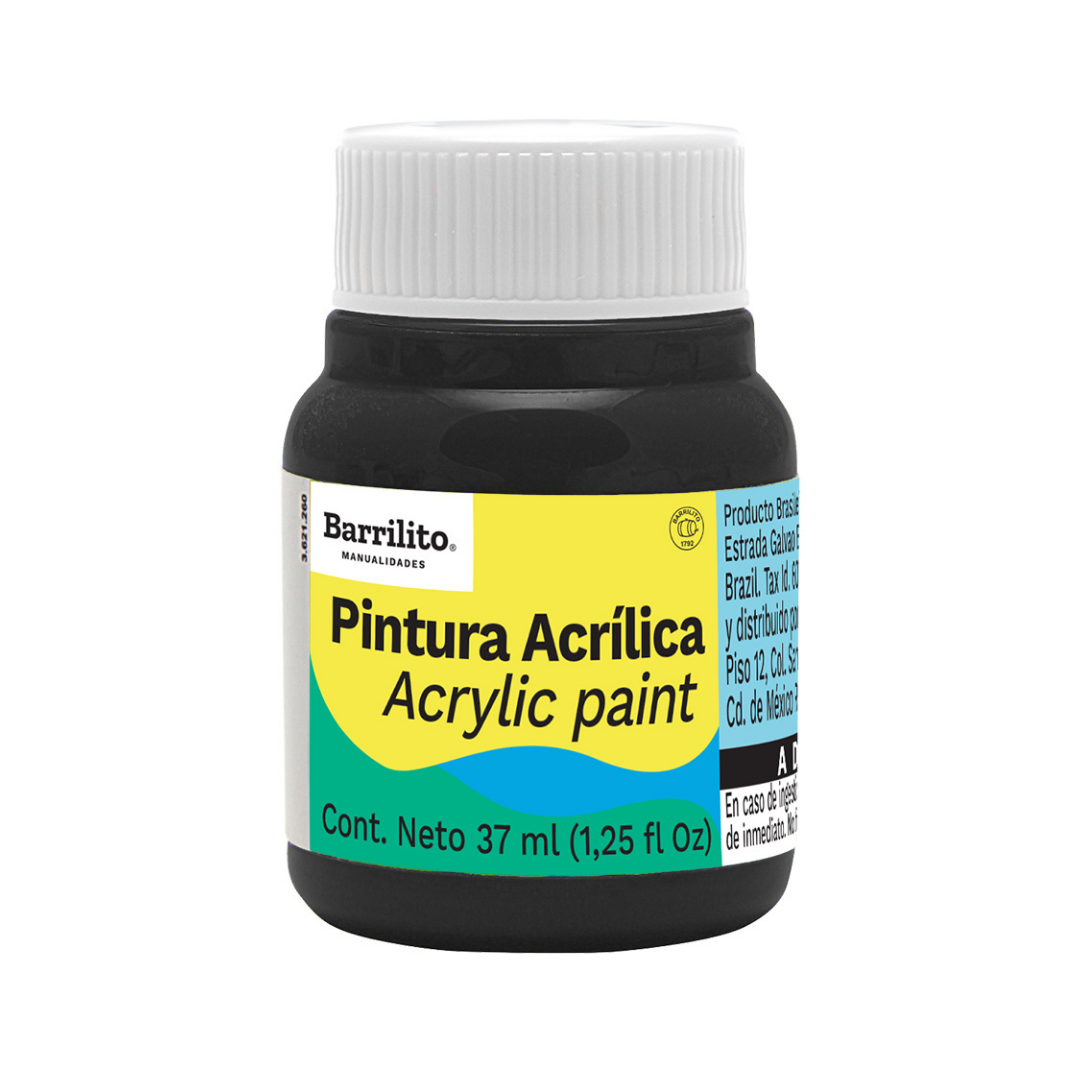 PINTURA ACRILICA 37 ML NEGRA 0552 3