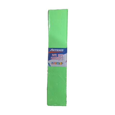 PAPEL CREPE AR FLUO. VERDE