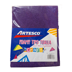 FOAMY ARTESCO LISO EVA (8.5 X 11) VIOLETA