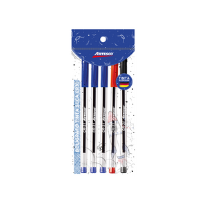 BOLIGRAFOS TINTA SECA CR-31 AZUL 12/1 (ARTESCO) – Comercial Caribe