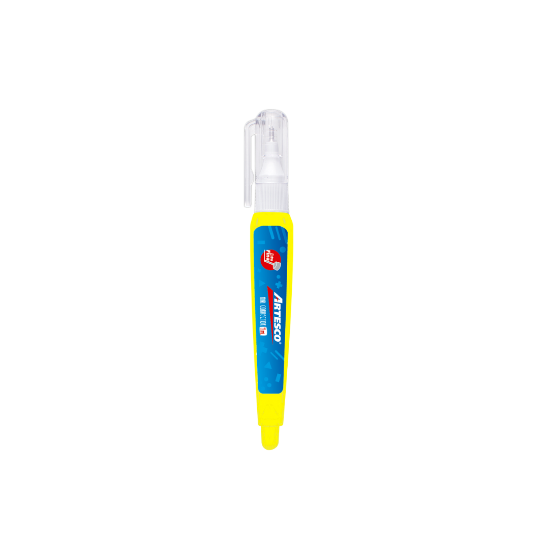 CORRECTOR T/LAPIZ MINI 4ML COLORES PAQ. 12