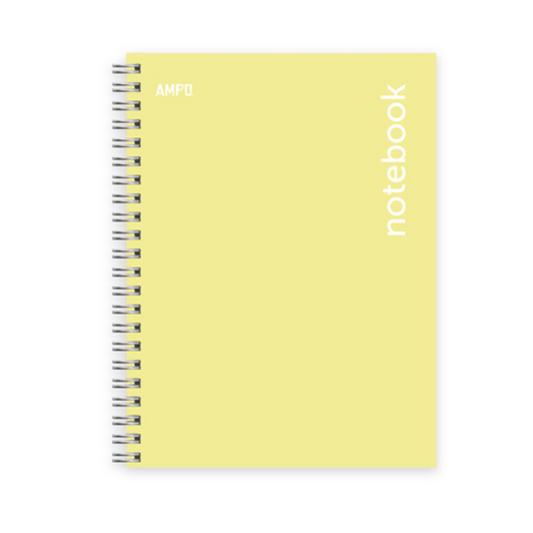CUADERNO EN ESP. (8.5 X 11) TD 100H AMARILLO PASTEL