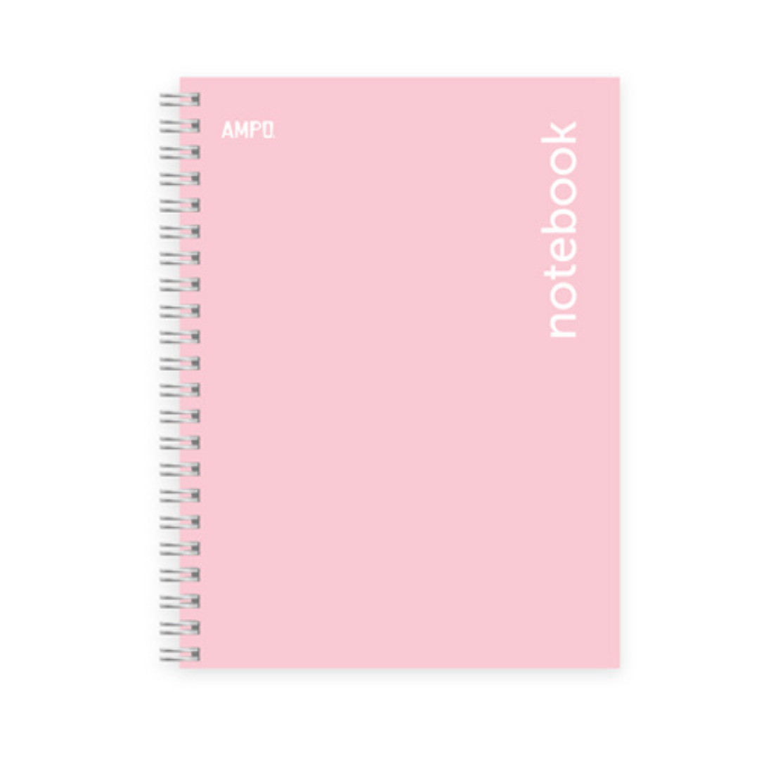 CUADERNO EN ESP. (8.5 X 11) TD 100H ROSADO PASTEL