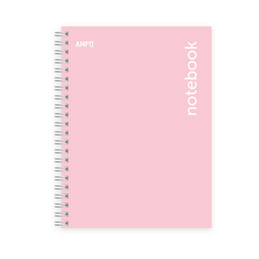 CUADERNO EN ESP. (8.5 X 11) TD 100H ROSADO PASTEL