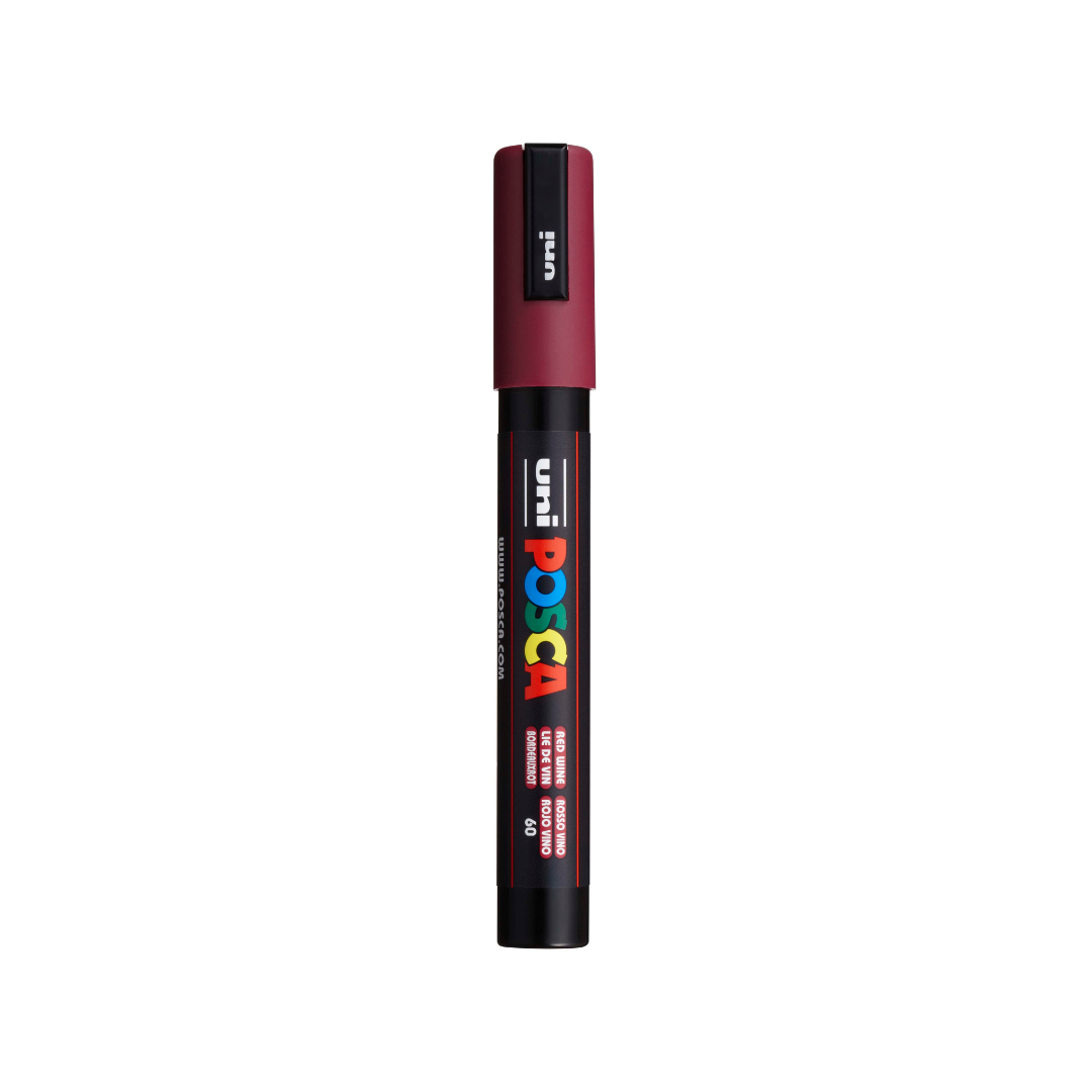 MARCADORES POSCA PTA. MED. T/BALA ROJO VINO – Comercial Caribe