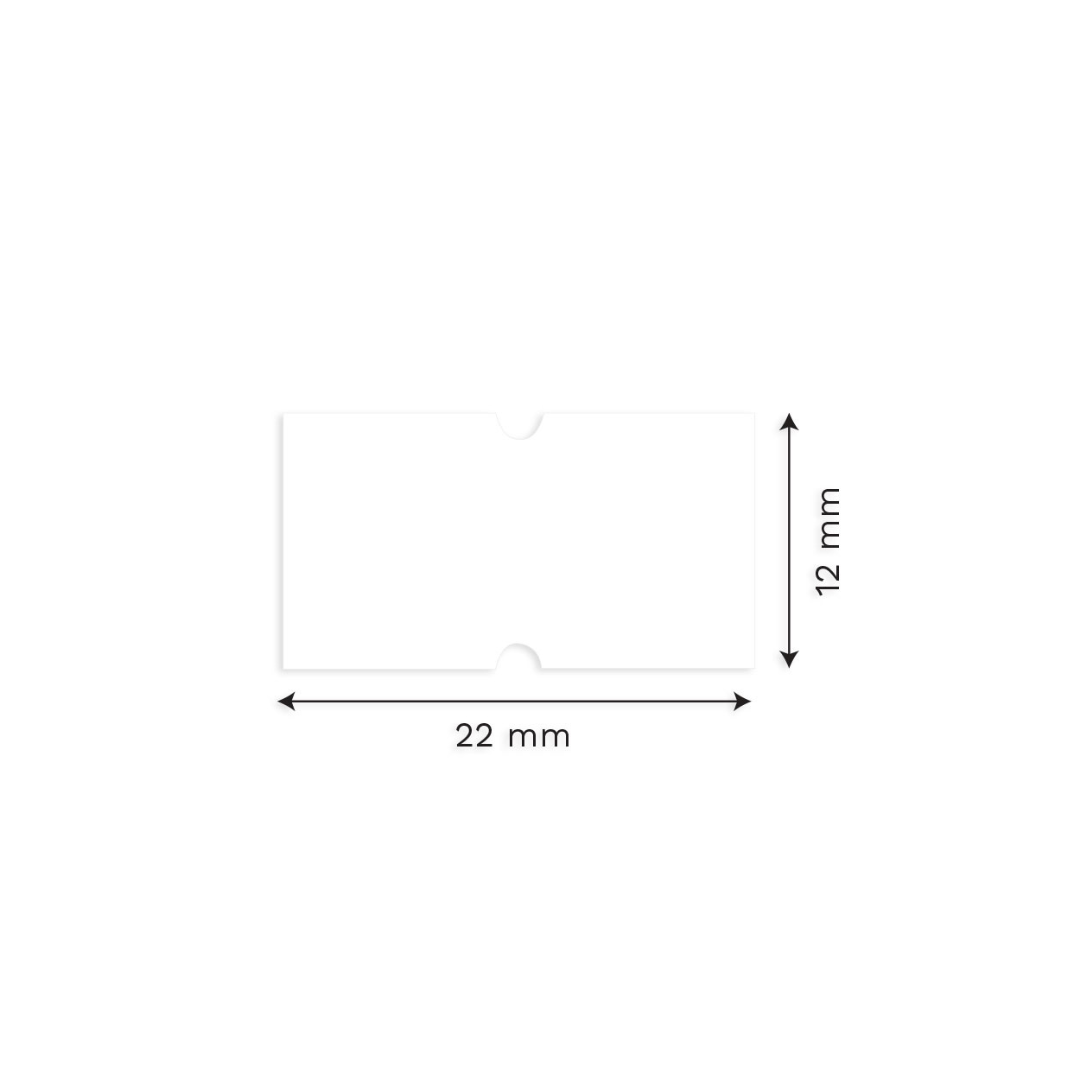ETIQUETAS P/PRECIO EN ROLLO (22x12mm) BLANCA 550/1 6625 5