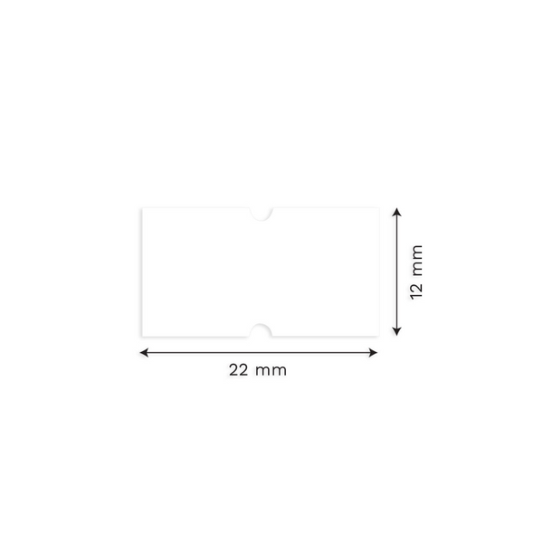 ETIQUETAS P/PRECIO EN ROLLO (22x12mm) BLANCA 550/1 6625 5