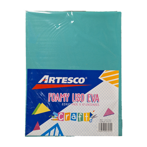 FOAMY ARTESCO LISO EVA (8.5 X 11) VERDE PASTO