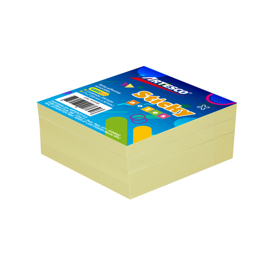 NOTAS ADHESIVAS (3 X 3)  AMARILLO 200 HOJAS PAQ. 12