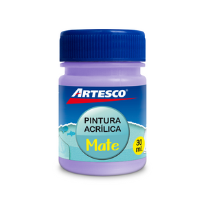 PINTURA ACRILICA MATE 30ML MORADO PAQ. 12