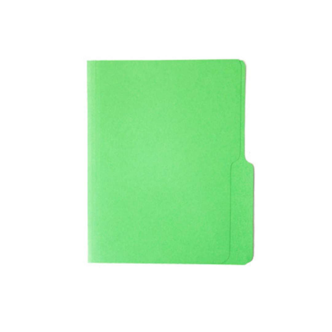 FOLDERS MANILA (8.5 X 11) VERDE 125/1 UNIDAD 1