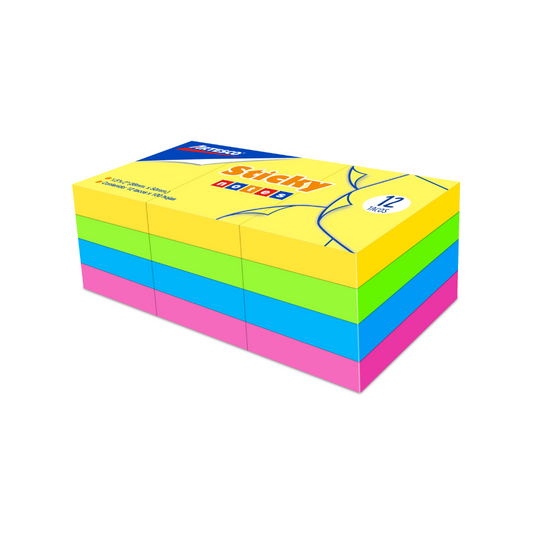 NOTAS ADHESIVAS (1.5 X 2) NEON 12/1 PAQ. 12