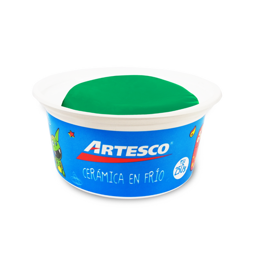 CERAMICA EN FRIO ARTESCO 250 Grs VERDE