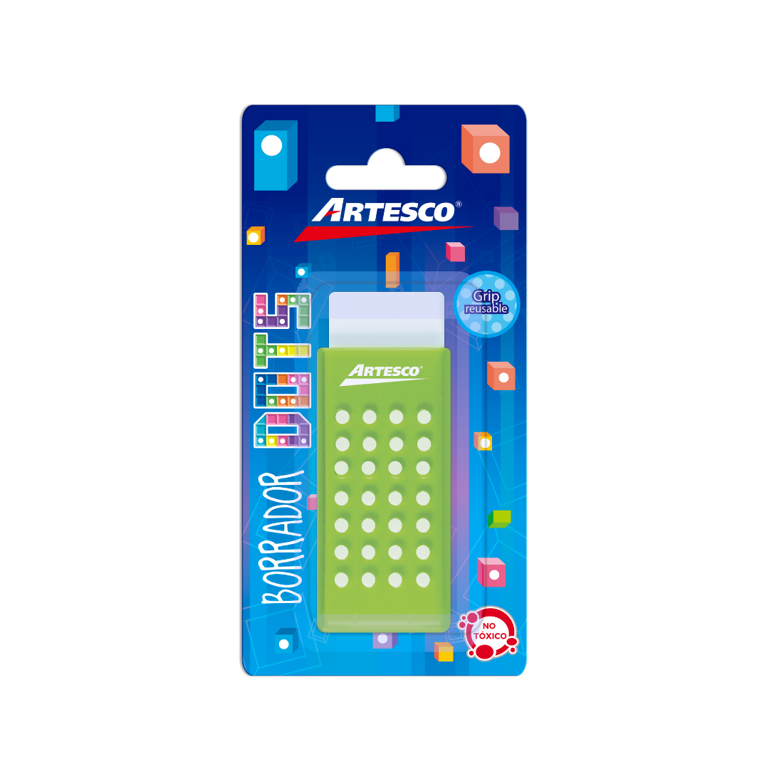 GOMAS DE BORRAR BLANCA BLISTER 1/1