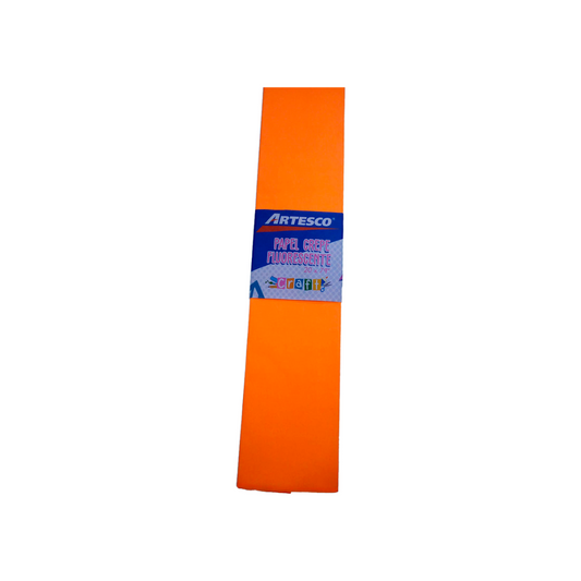 PAPEL CREPE AR FLUO. NARANJA