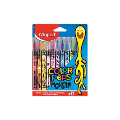 JUEGO FELPAS DE COLORES COLORPEPS MONSTER 12/1