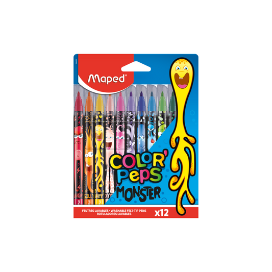 JUEGO FELPAS DE COLORES COLORPEPS MONSTER 12/1