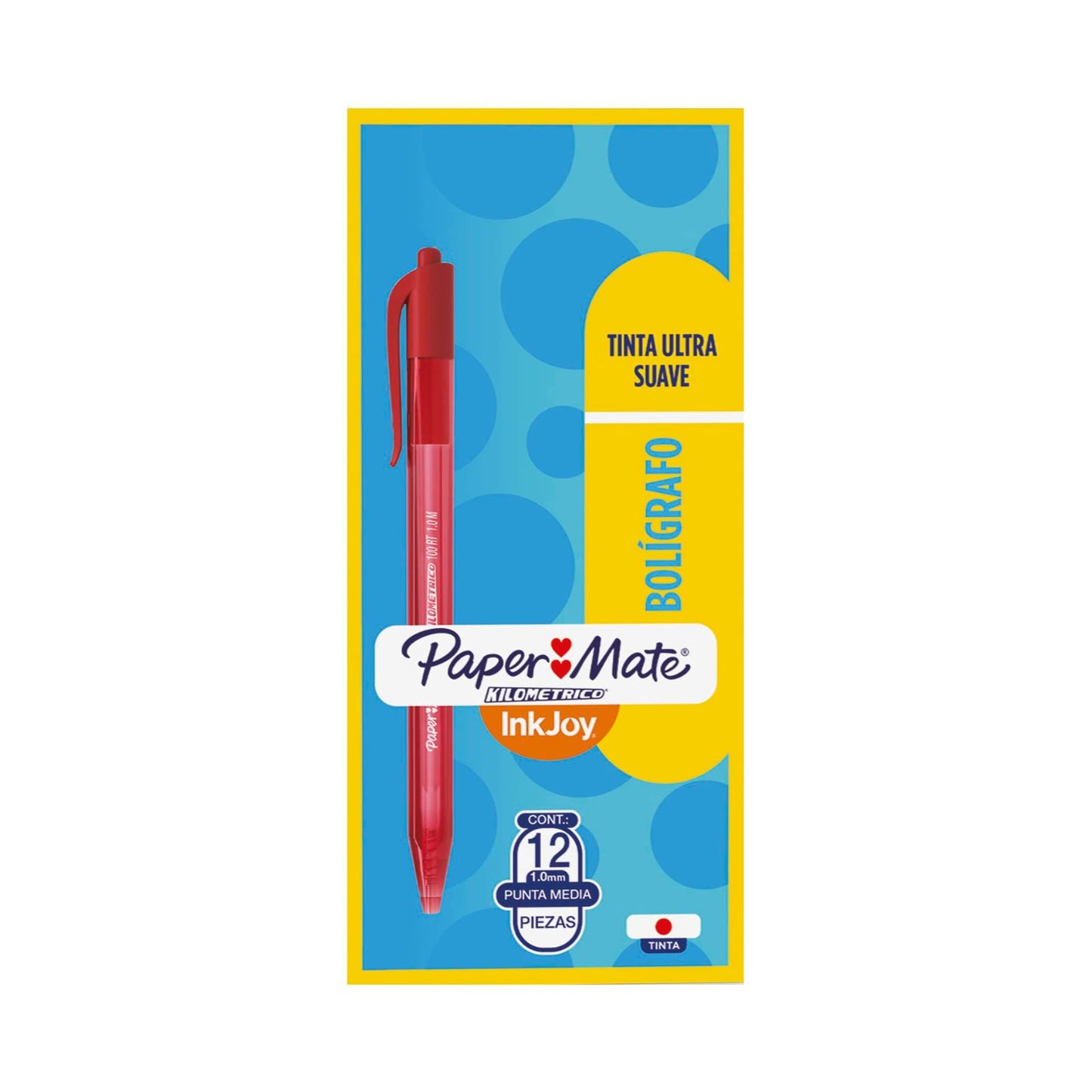 BOLIGRAFOS INKJOY 100 RT ROJO   (Cuerpo Clear)